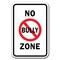 Signmission Safety Sign, 12 in Height, Aluminum, 18 in Length, No Bullying - No B Zone A-1218 No Bullying - No B Zone - alternate 1